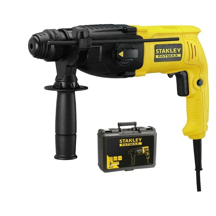 Ciocan rotopercutor Stanley SFMEH200K, SDS Plus, 750W, 2.2J