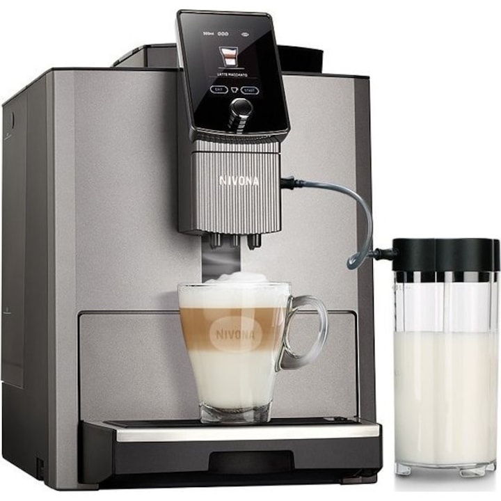 Espressor automat, Nivona, CafeRomatica 1040, 2700 W, 3.5 l, 15 bar, Argintiu
