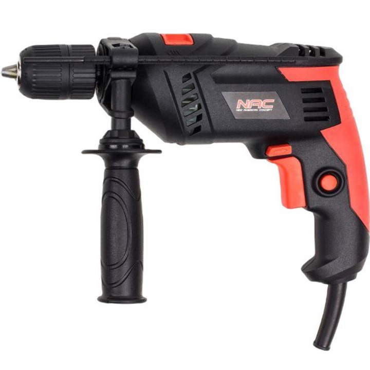 Ütőfúró, NAC, 800 W, 3000 ford./perc, Narancssárga/fekete