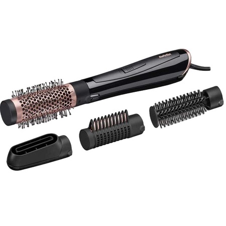Perie electrica, BaByliss, 1000W, 2 trepte de temperatura, Negru/Roz