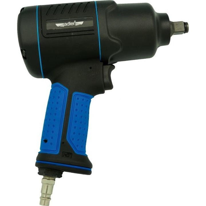 Pistol pneumatic cu impact, Adler, 1490 Nm, 7500 rpm, Negru/Albastru