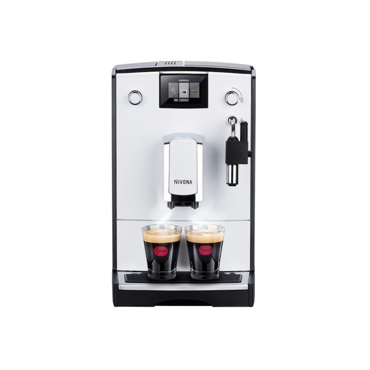 Espressor model Cafe Romatica 560, Nivona, Putere 1455 W, Capacitate 2.2 l/250 g, 24x46x34 cm, Negru