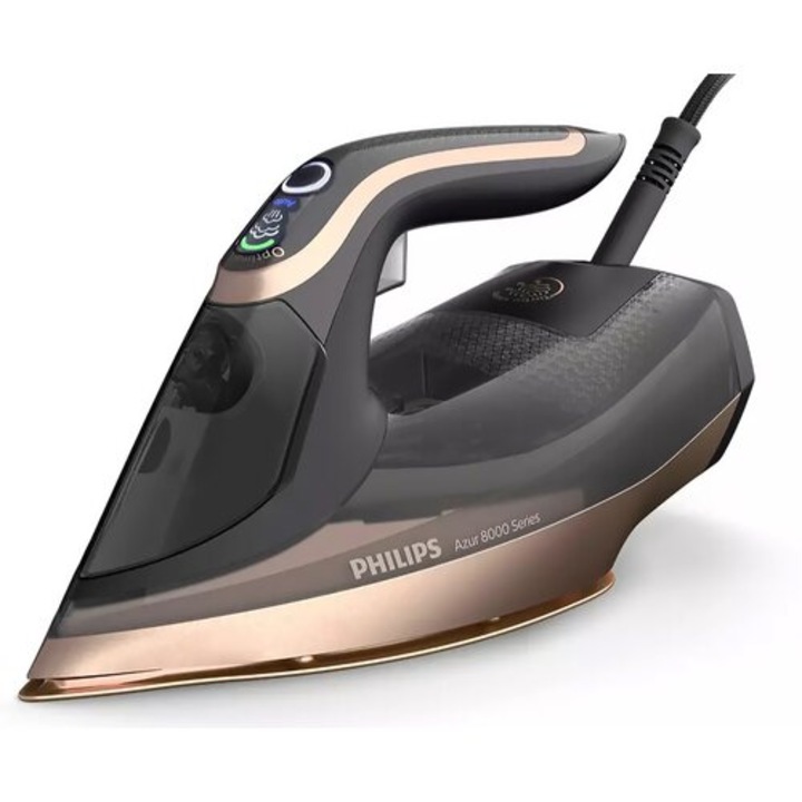 Fier de calcat, Philips, 3000 W, Metal/Plastic,Negru/Auriu