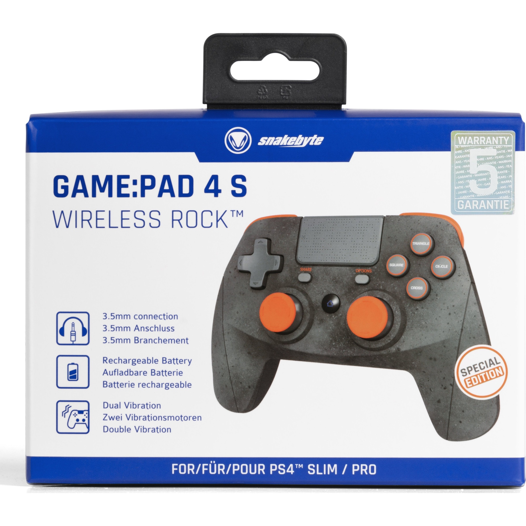 Gamepad 4S, Snakebyte, Compatibil PC, Gri eMAG.ro