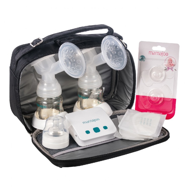 Mamajoo Elektromos dupla mellszívó táskával + BPA mentes cumisüveg