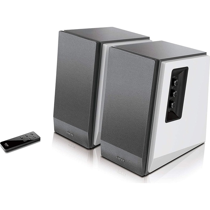 Set 2 boxe, Edifer, Conectivitate Bluetooth, Alb/Gri