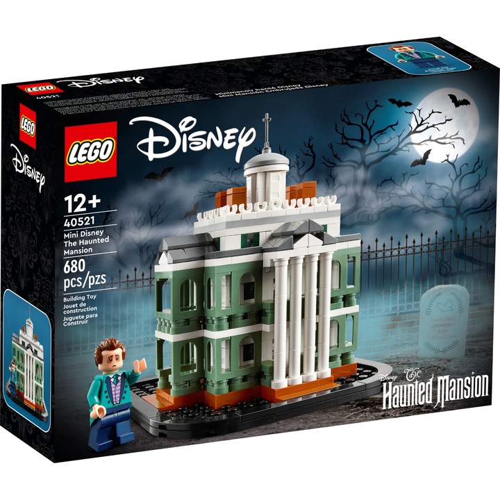 Конструктор, LEGO, Miniature Disney Haunted Mansion, 680 части, 12+ години, многоцветен
