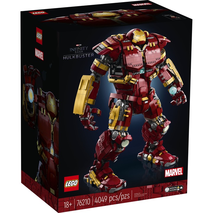 Комплект 4049 части, LEGO, Модел Marvel Super Heroes - Hulkbuster, Многоцветен