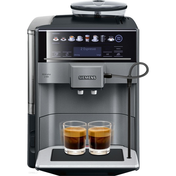 Espressor Siemens TE651209RW, 1500 W, 1.7 L Negru/Argintiu
