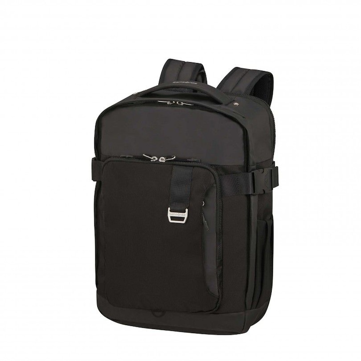 Samsonite Midtown Laptop Backpack L Exp 15,6" Fekete, Notebook táska