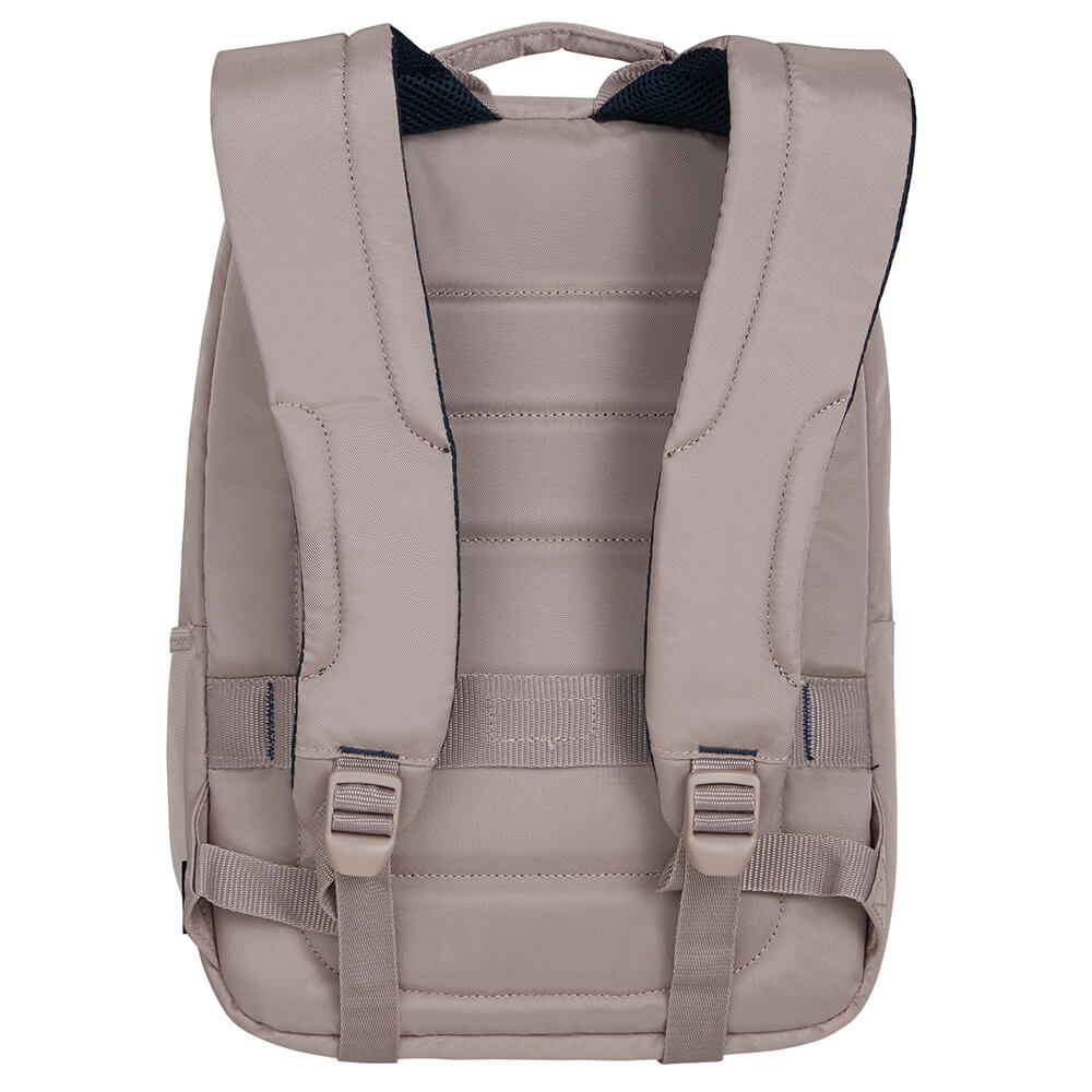 Rucsac pentru laptop model Guardit Classy, Samsonite, Poliester, 14.1", Capacitate 17.5 l, 40 x 29 x 18 cm, Gri
