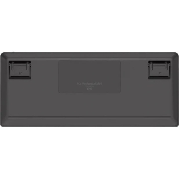 Безжична мини клавиатура MX Crisp Click, Logitech, USB, 1500 mAh, Графитно сиво