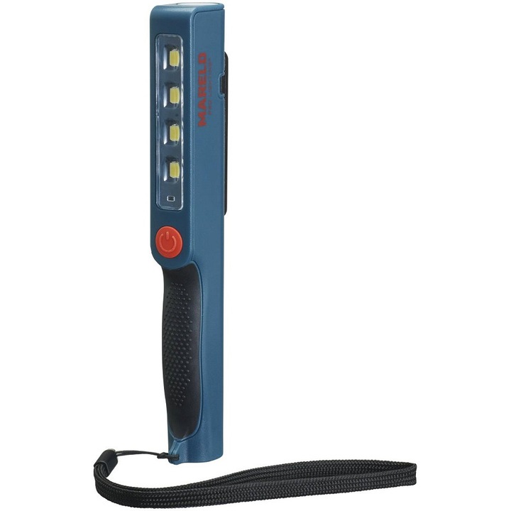 Lampa de lucru, Mareld, LED, 200 lm, 2 W, 5V, Albastru/Negru