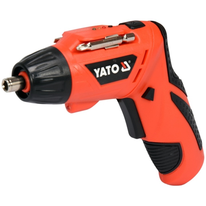 Surubelnita electrica, Yato, 3.6V, 1.3Ah, Portocaliu/Negru