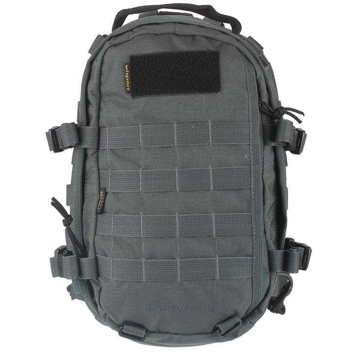 Туристическа раница, Wisport, 16 л, полиестер, сива