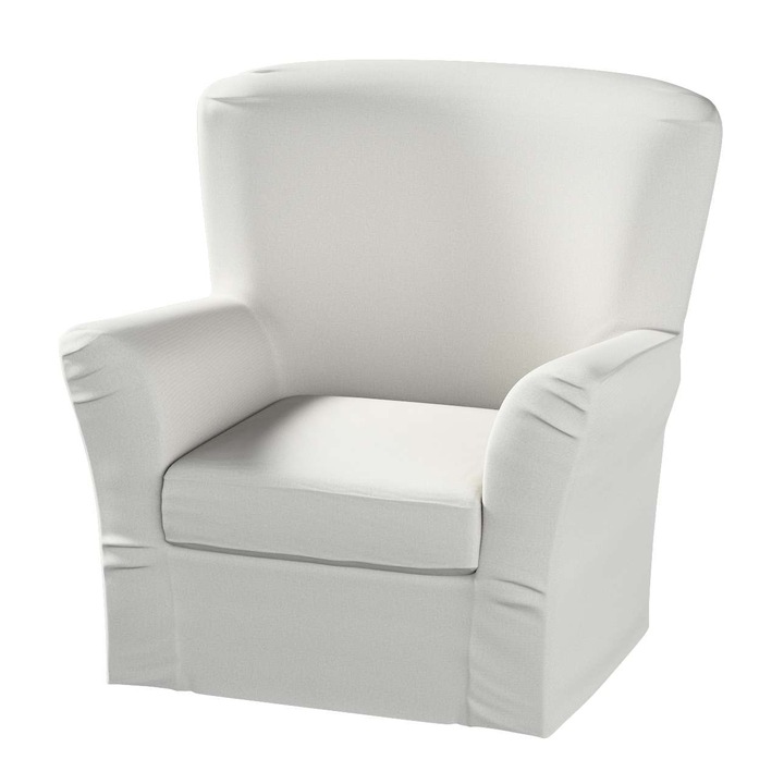 Калъф за фотьойл Tomelilla, Dekoria, Полиестер, 96x93x88 см, Бял