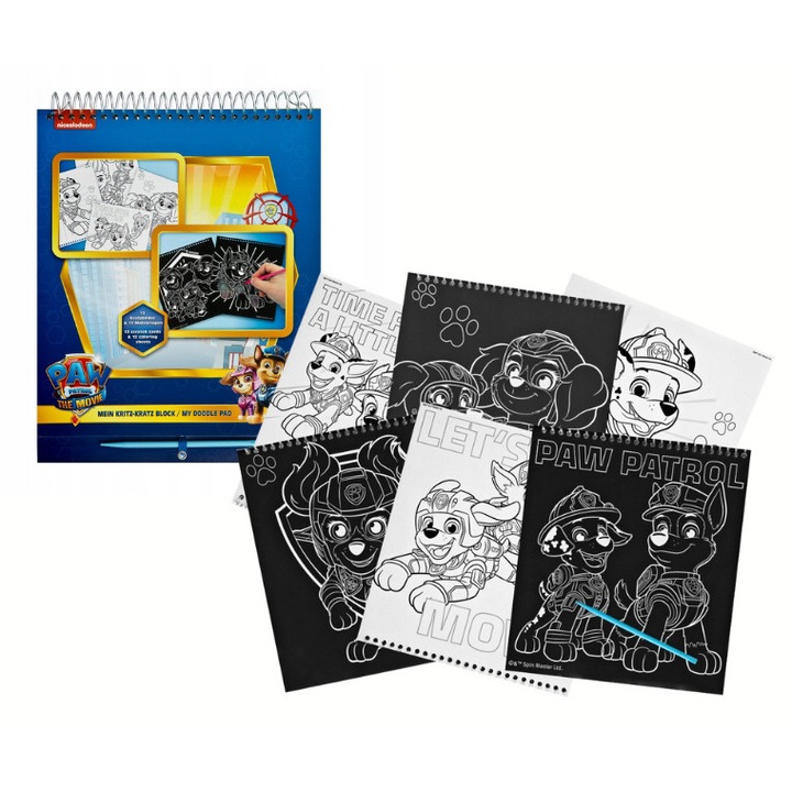 Carte de colorat/razuit Paw Patrol, Undercover, 29x22.5x2.5 cm
