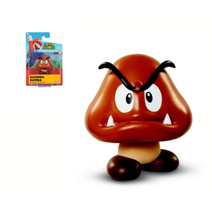 Super Mario Goomba figura, Jakks Pacific, 6cm, Többszínű