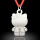 Pandantiv din aur alb cu snur model Hello Kitty