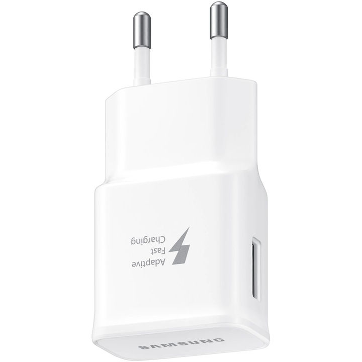 Adaptor Priza compatibil cu Samsung Fast Charge port USB Alb