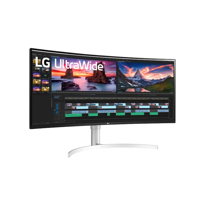 LG UltraWide 38WN95CP LED monitor, 38", Nano IPS, 3840 x 1600, 1 ms, 144Hz, DisplayHDR 600, FreeSync, HDMI, DP