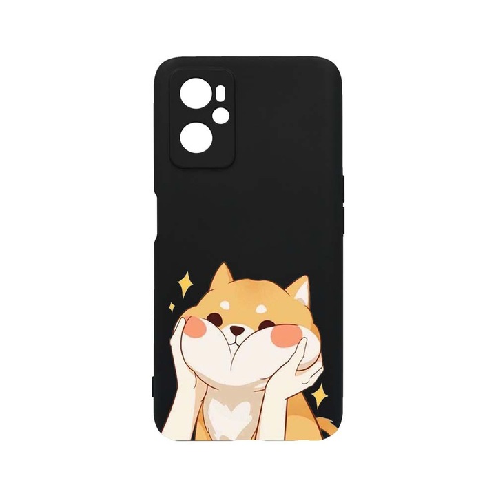 BestCase Slim Silicon 0.8MM telefontok, OPPO K10 4G, Emoji - Sweet Cat, Kamera védő, c-B 596