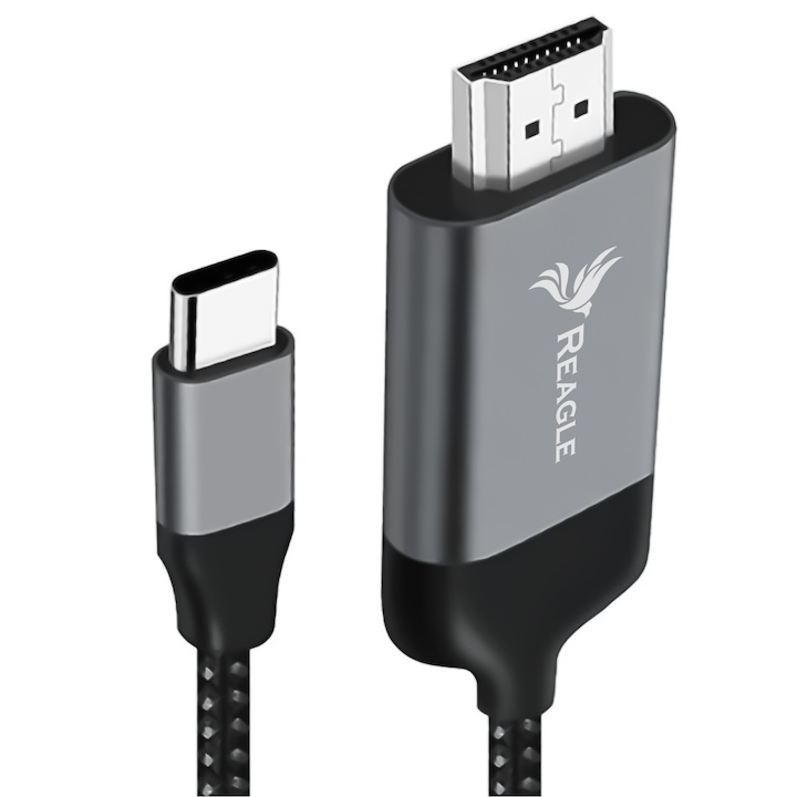 Cablu USB C HDMI 4K 60Hz MHL 2M Reagle USB-C 3.1 USB Type C la HDMI