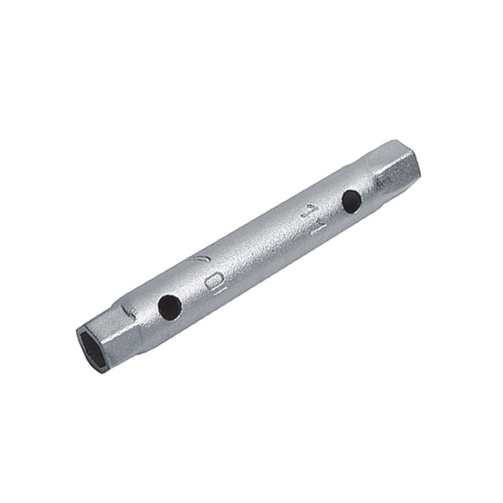 Cheie tubulara dubla din teava, 24x27mm, zincare alba