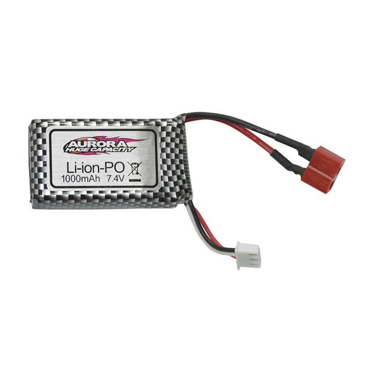 Baterie, 7.4v 1000mAh 2S, pentru Q901 Q902 Q903 1/16 RC Piese Auto, Gri