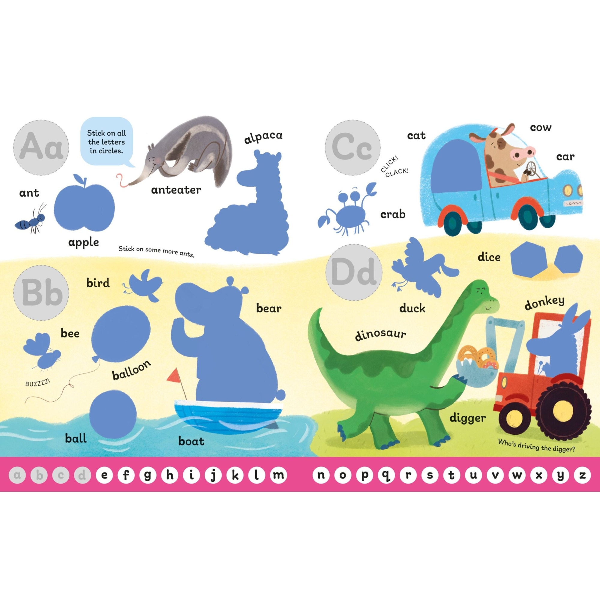 Carte pentru copii - FIRST STICKER BOOK ABC - eMAG.ro