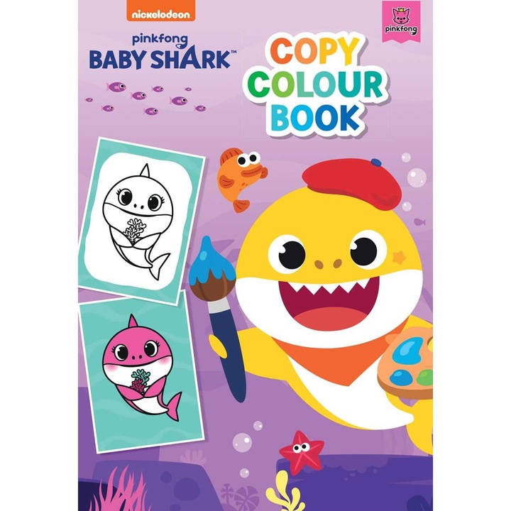 Baby Shark Copy Színes kifestőkönyv, Alligátor