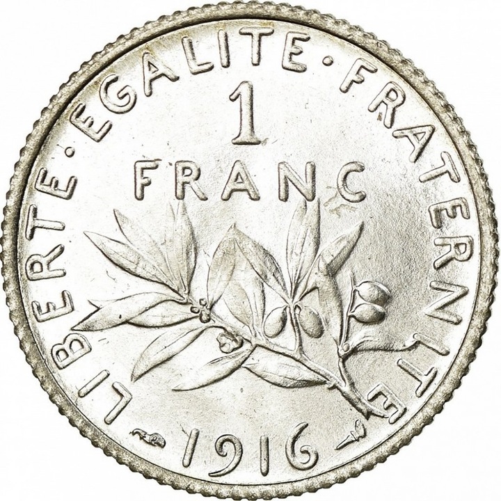 Moneda istorica din Argint 1 franc Mariana Franta
