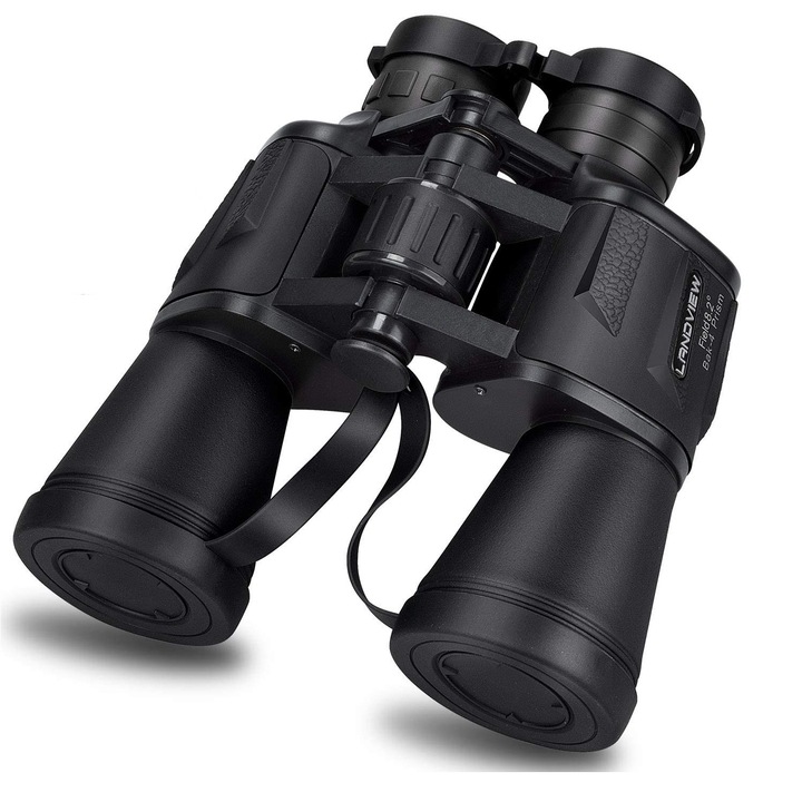Бинокъл Landview Field, 8.2, 20X50, 56m/1000m, гумиран, черен