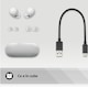 Casti In-Ear Sony WF-C700NW, True Wireless, Noise Cancelling, Bluetooth, Microfon, Conexiune multipunct, Fast Pair, IPX4, Autonomie baterie 20 ore, Alb