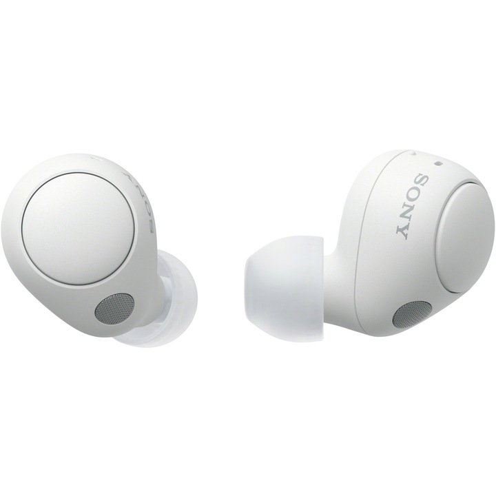 Аудио слушалки In-Ear Sony WF-C700NB, True Wireless, Noise Canceling, Bluetooth, Микрофон, Multipoint connection, Бързо сдвояване, IPX4, Живот на батерията 20 ч, Бял