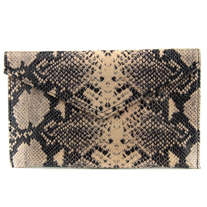 Geanta Clutch dama, Franczesko, Piele naturala, Maro
