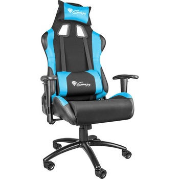 Scaun gaming Genesis NITRO 550 BLUE Negru/Albastru, Textil si Piele, Metal Scaun gaming Genesis NITRO 550 BLUE Negru/Albastru, Textil si Piele, Metal