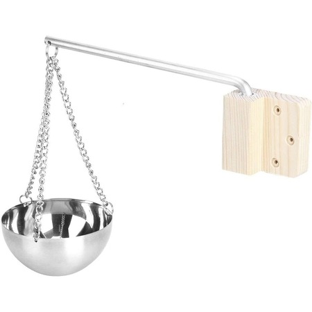Bol esente/arome pentru sauna, Lemn/Inox