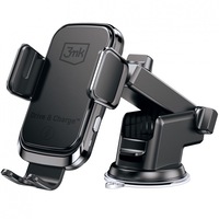 Incarcator Auto Wireless 3MK, Drive&Charge, Quick Charge, 15W, Negru