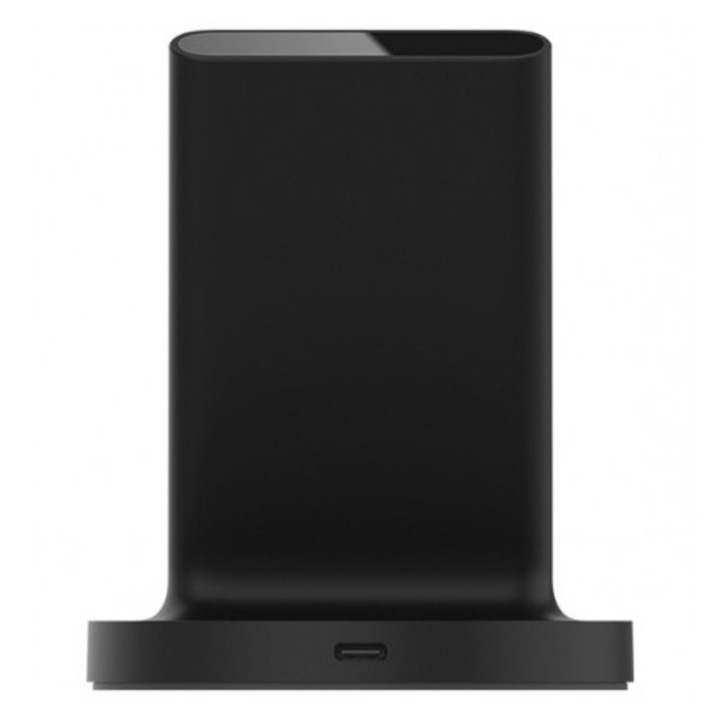 Безжично зарядно устройство Xiaomi, Стойка Mi GDS4145GL, Бързо зареждане, 20 W, Черен