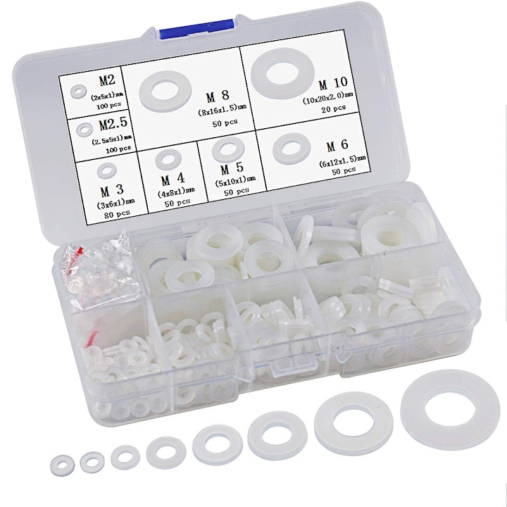 Set 500 saibe, Nylon, Alb eMAG.ro