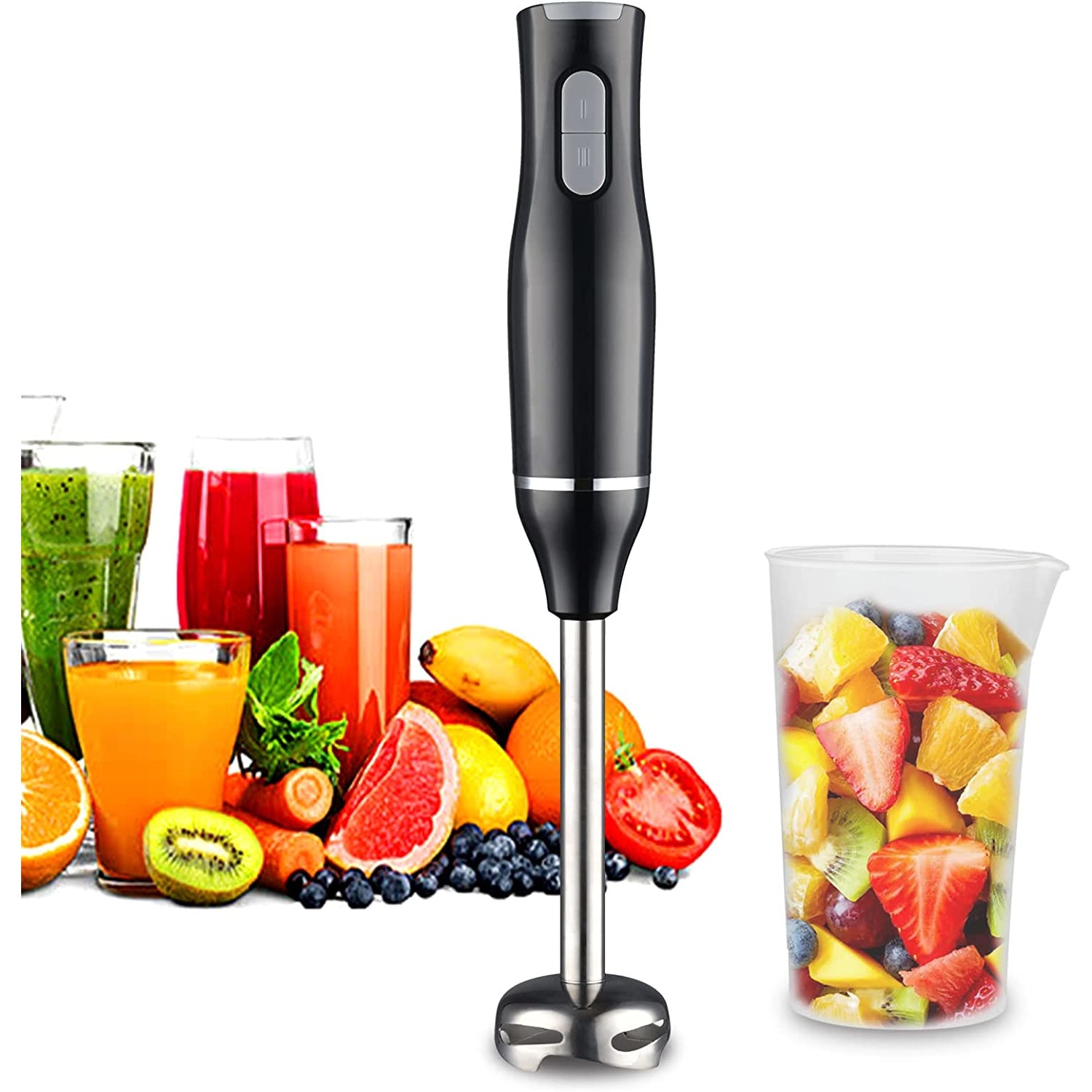 Blender vertical cu bol, 400 W, 2 viteze, Negru - eMAG.ro