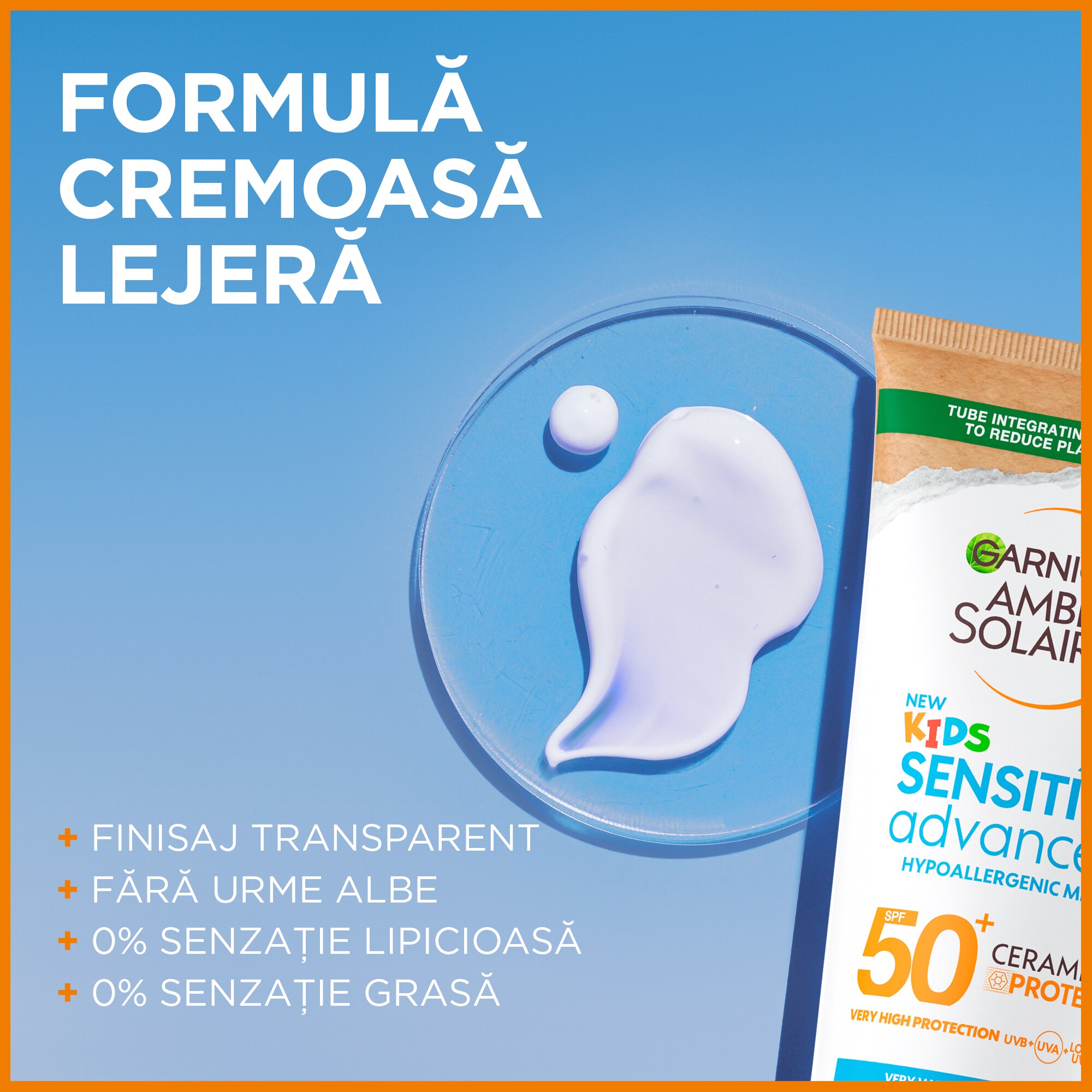 Слънцезащитно мляко за тяло Garnier Ambre Solaire Sensitive Advanced ...