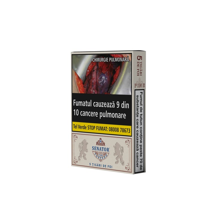 Tigari de foi Senator Torpedo FINE, 46g, 5 bucati