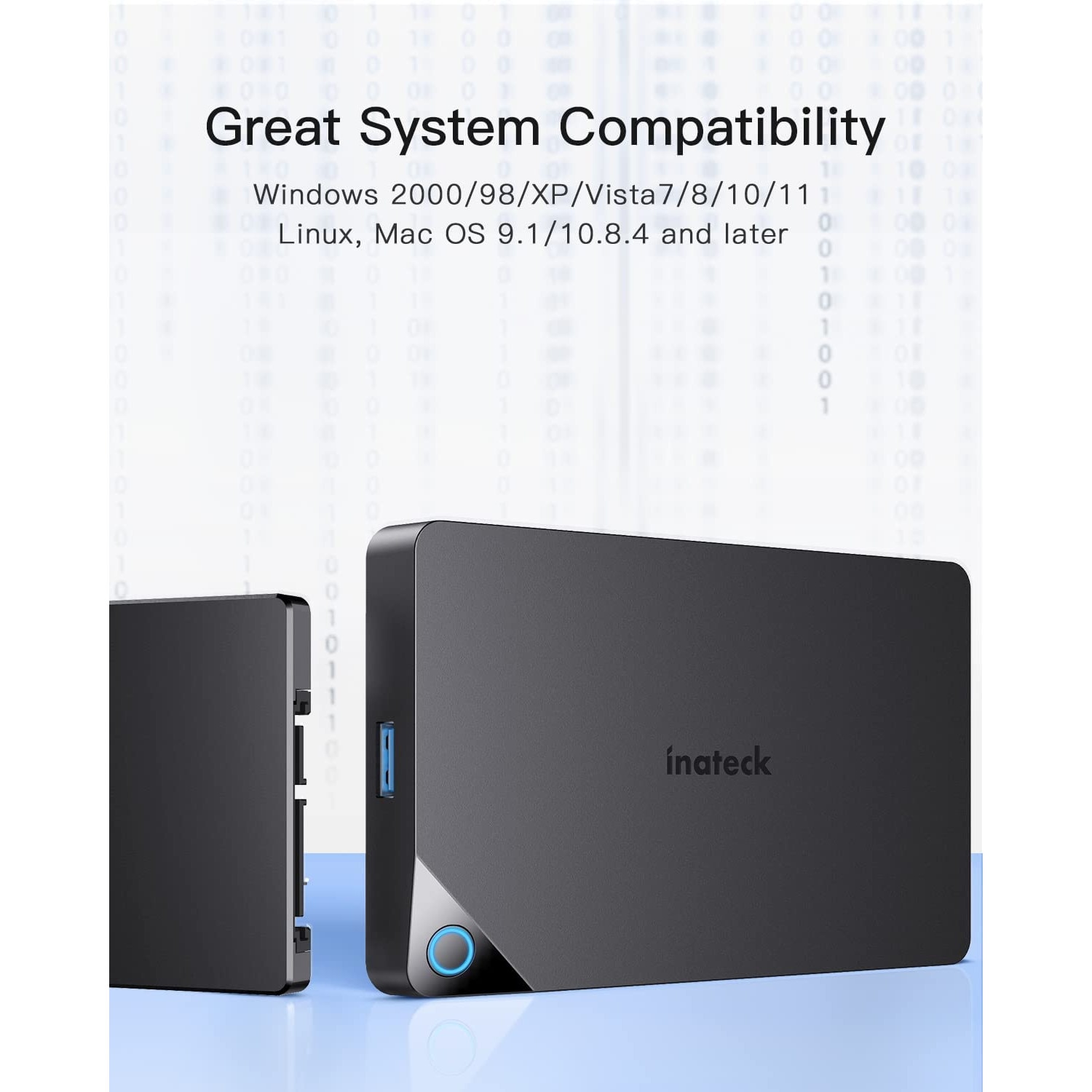 Корпус за твърд диск 2,5-инчов USB 3.0, външен твърд диск за 7 mm/ 9,5 ...