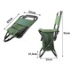 DIGIMAT® Сгъваем/преносим риболовен стол за деца с прикрепена чанта за съхранение, Издръжлив/удобен/Водоустойчив материал, Зелен