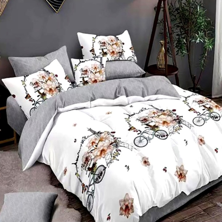 Set complet lenjerie de pat Finet, pilota si 2 perne, pentru pat dublu, multicolor, Ralex Pucioasa, 220x240cm, LDP-SC-FIN-100314