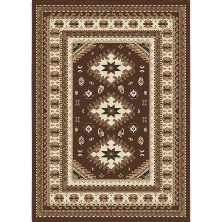 Covor Aladin, Design Geometric, Maro, 160cm x 225cm, 513510/50911