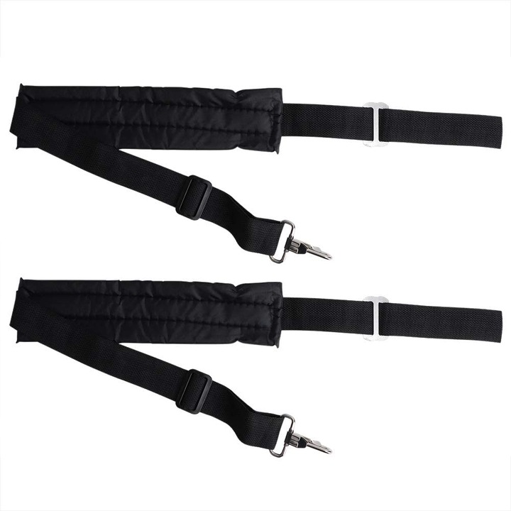 Комплект презрамки за пръскачка, плат, 27 см, черен