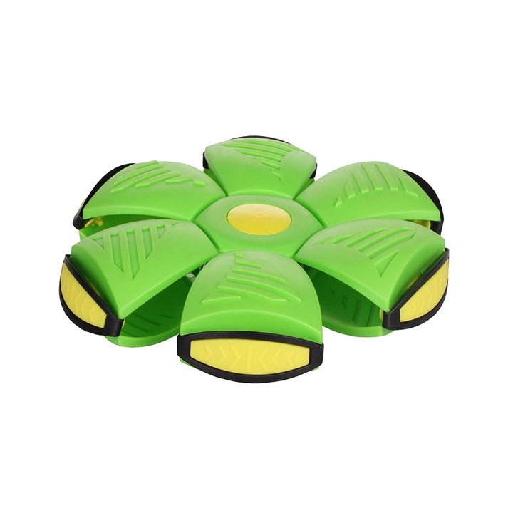 Minge zburatoare transformabila in disc Frisbee, Merco Magic Frisbee, verde